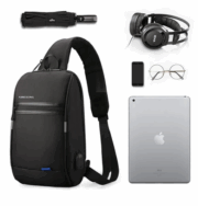 Kingsons Men's anti-theft waterproof crossbody bag (9.7 inches) - Image 4