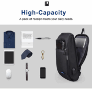 Kingsons Men's anti-theft waterproof crossbody bag (9.7 inches) - Image 5