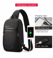 Kingsons Men's anti-theft waterproof crossbody bag (9.7 inches) - Image 7