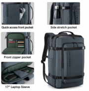 Kingsons 35L Large Capacity Travel Backpack - Image 9