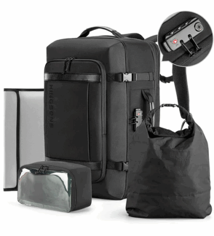 Kingsons 45L Large Capacity Travel Backpack Expand Size