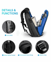 Kingsons Anti Theft Commuter Backpack (17.1'') - Image 7